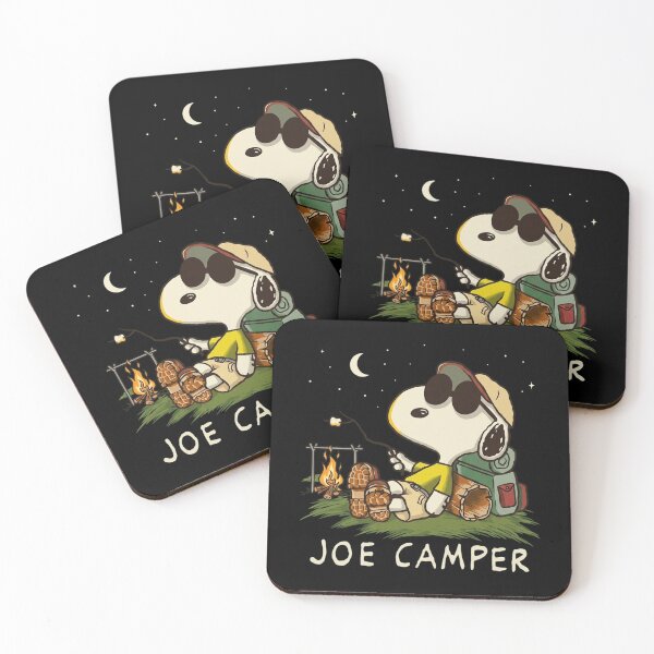 Item preview, Joe Camper Snoopy Camping Marshmallow Night Sky Retro designed and sold by DamianRoy88.