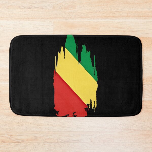 Aperçu de l'œuvre Drapeau de la République du Congo, effet vieilli, coup de pinceau créée et vendue par Danny-Arts1.