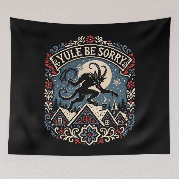 Item preview, Yule Be Sorry Krampus Rooftop Folklore designed and sold by Victor Shadehorn.