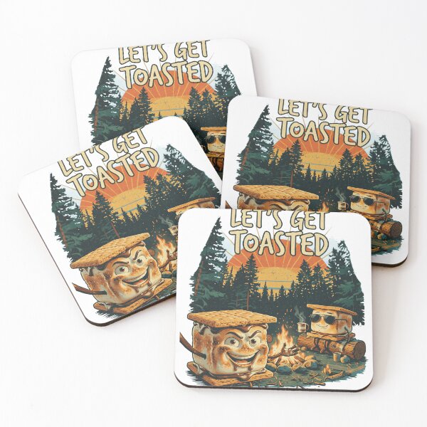 Item preview, Let's Get Toasted Camping S'Mores Marshmallow Smores designed and sold by golentera.