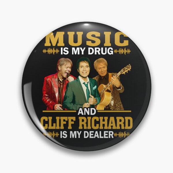 Artikelvorschau, Musik ist meine Droge und Cliff Richard ist mein Dealer entworfen und verkauft von Random-ShirtZ.