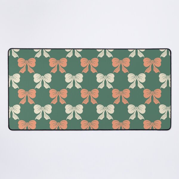 Item preview, Medium Folk Bow Pattern Forest Green and cream Botanical designed and sold by DColourMuse.