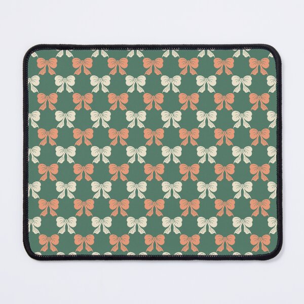 Item preview, Small Folk Bow Pattern Forest Green and cream Botanical designed and sold by DColourMuse.