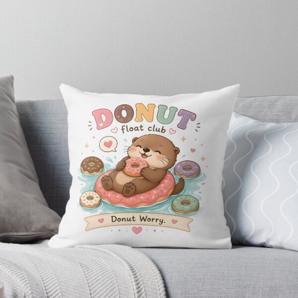 Item preview, Cute Donut Otter Kawaii T-Shirt | Donut Worry Sweet Dessert Animal Aesthetic Gift designed and sold by Snackwear Apparel.