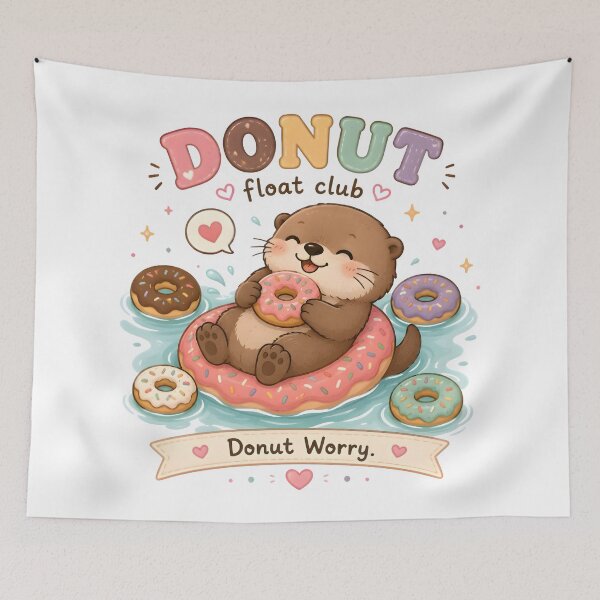 Item preview, Cute Donut Otter Kawaii T-Shirt | Donut Worry Sweet Dessert Animal Aesthetic Gift designed and sold by Snackwear Apparel.