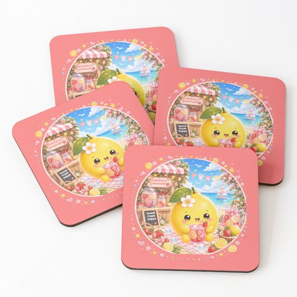 Item preview, Cute Strawberry Lemonade Kawaii Lemon Summer Aesthetic Shirt designed and sold by ALH Apparel.