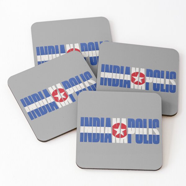 Item preview, Indianapolis City Flag Typography | Vintage Indy Design designed and sold by SimplyJasper.