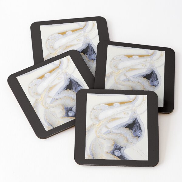 Item preview, White Gold Marble Swirls Minimalist Fluid Abstract designed and sold by Megaplexxx.
