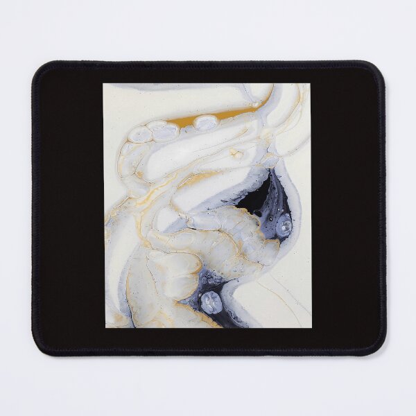 Item preview, White Gold Marble Swirls Minimalist Fluid Abstract designed and sold by Megaplexxx.