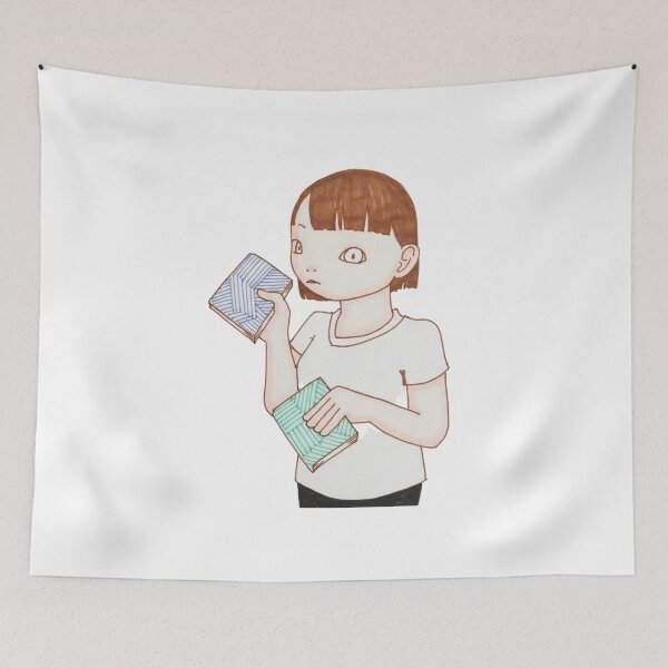 Item preview, Girl Holding Books designed and sold by yuifujinaga.