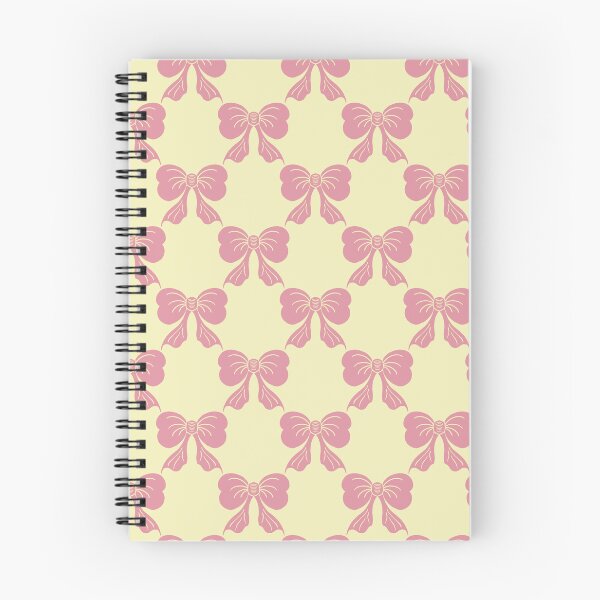 Item preview, Medium Soft Pink Bow Pattern Pale Yellow designed and sold by DColourMuse.
