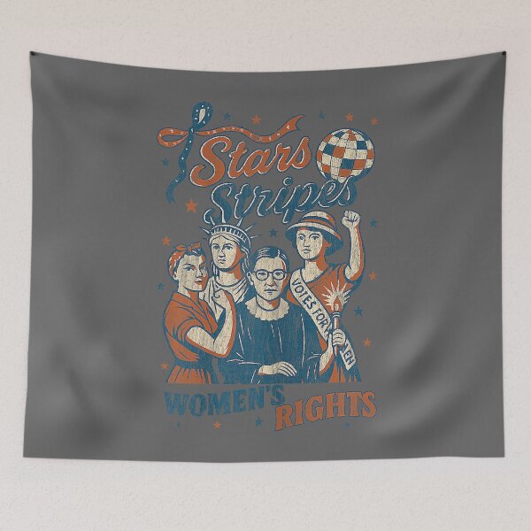 Item preview, 4th Of July Feminist Stars Stripes and Women's Rights designed and sold by KristineLi.