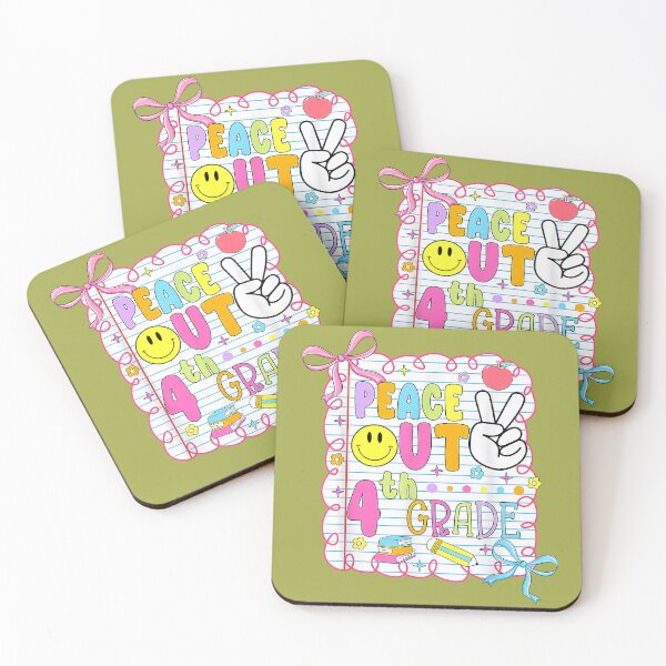 Item preview, Peace Out 4th Grade Kid Girl Last Day of School Bow Coquette designed and sold by melodycook.