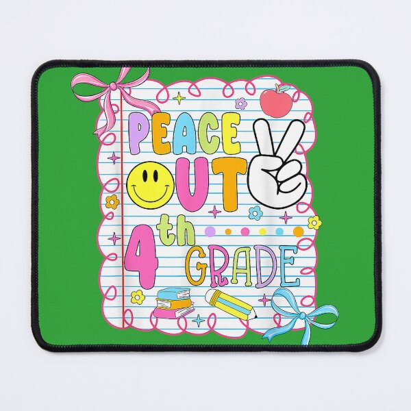 Item preview, Peace Out 4th Grade Kid Girl Last Day of School Bow Coquette designed and sold by melodycook.