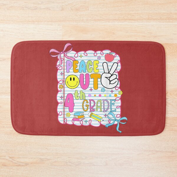 Item preview, Peace Out 4th Grade Kid Girl Last Day of School Bow Coquette designed and sold by melodycook.