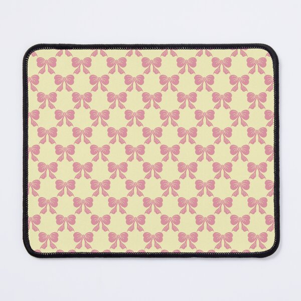 Item preview, Small Soft Pink Bow Pattern Pale Yellow designed and sold by DColourMuse.