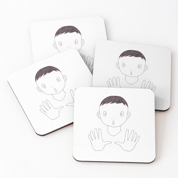 Item preview, Surprised Boy Hands designed and sold by yuifujinaga.