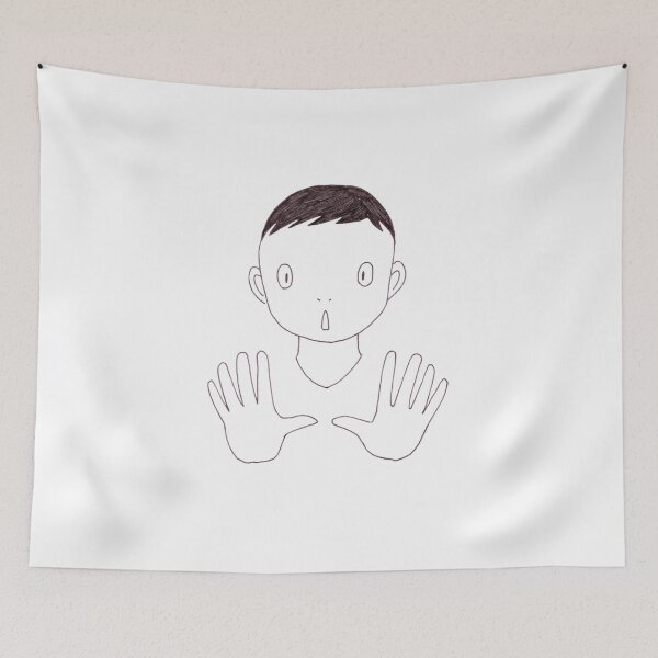 Item preview, Surprised Boy Hands designed and sold by yuifujinaga.