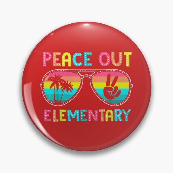 Item preview, Peace Out Elementary Graduation Last Day of School Teacher designed and sold by melodycook.