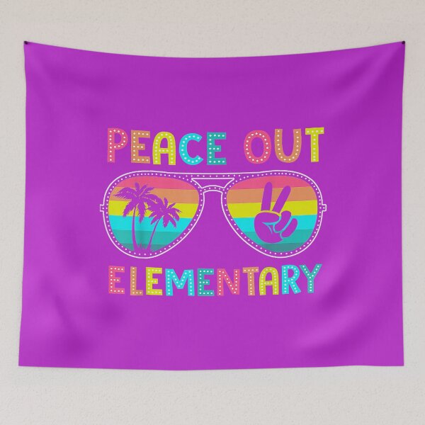 Item preview, Peace Out Elementary Graduation Last Day of School Teacher designed and sold by melodycook.