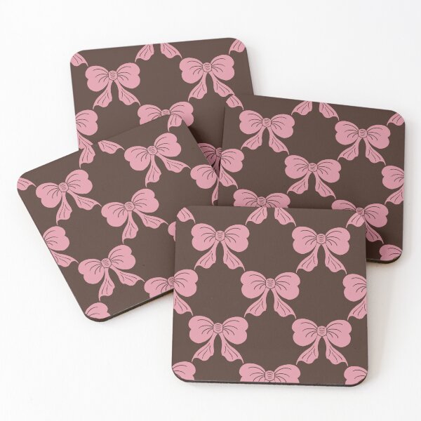 Item preview, Large Bow Pattern Deep Chocolate Brown designed and sold by DColourMuse.
