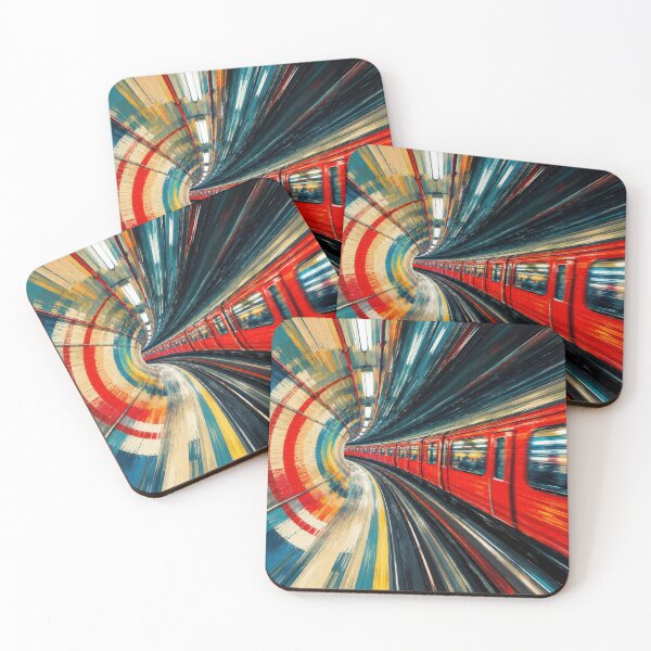 Item preview, Speeding Though: A London Subway Train #3 designed and sold by Andy Gambino Art.