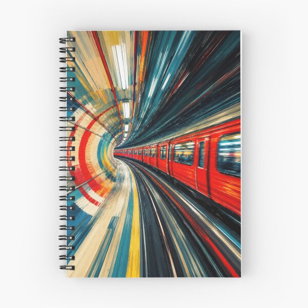 Item preview, Speeding Though: A London Subway Train #3 designed and sold by Andy Gambino Art.
