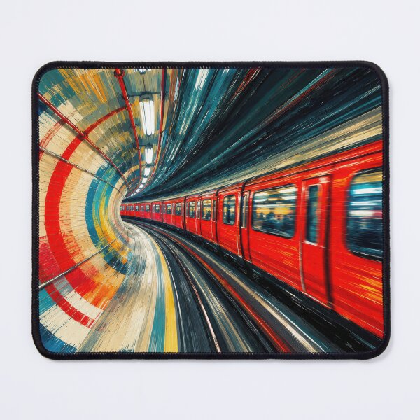 Item preview, Speeding Though: A London Subway Train #3 designed and sold by Andy Gambino Art.