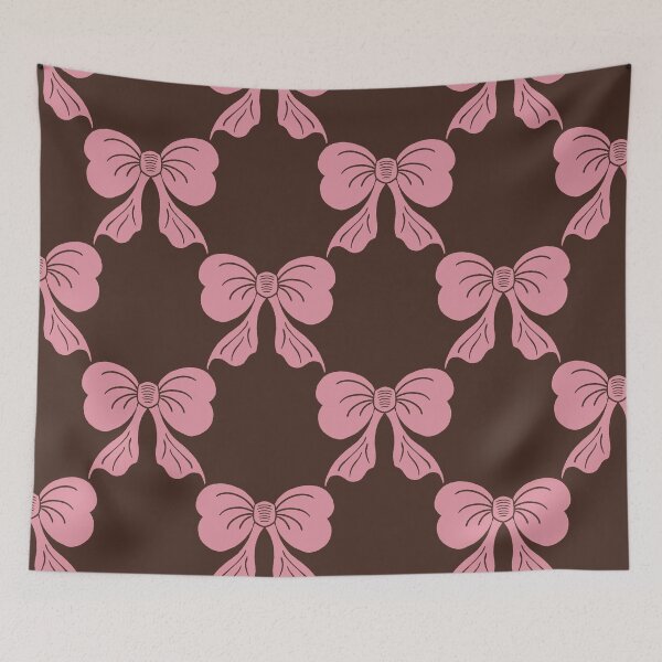 Item preview, Large Bow Pattern Deep Chocolate Brown designed and sold by DColourMuse.