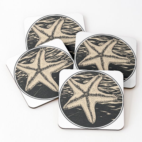 Item preview, Underwater Starfish | Coastal Ink Art designed and sold by Linoluca.