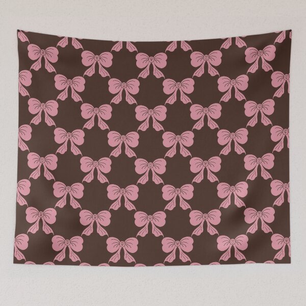 Item preview, Medium Bow Pattern Deep Chocolate Brown designed and sold by DColourMuse.