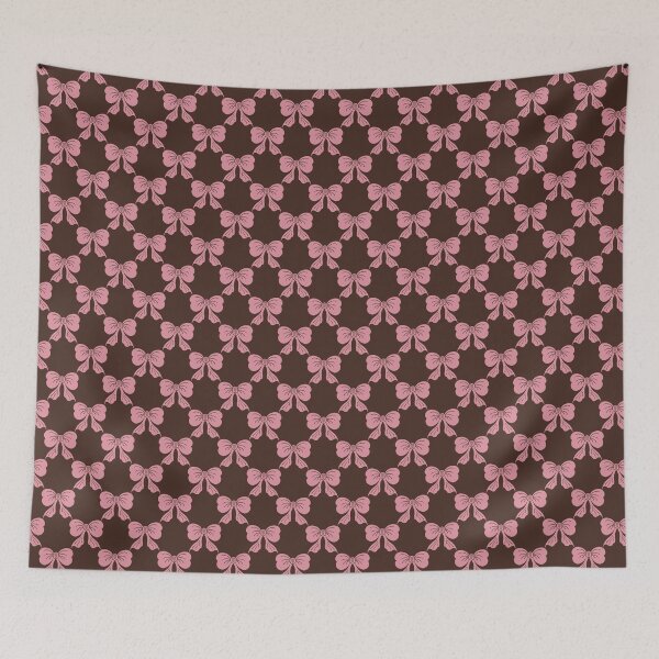 Item preview, Small Bow Pattern Deep Chocolate Brown designed and sold by DColourMuse.