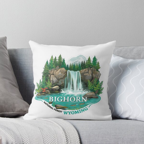 Item preview, Bighorn National Forest Wyoming Scenic Waterfall Mountain Travel Hiking designed and sold by Simsimah26Parks.