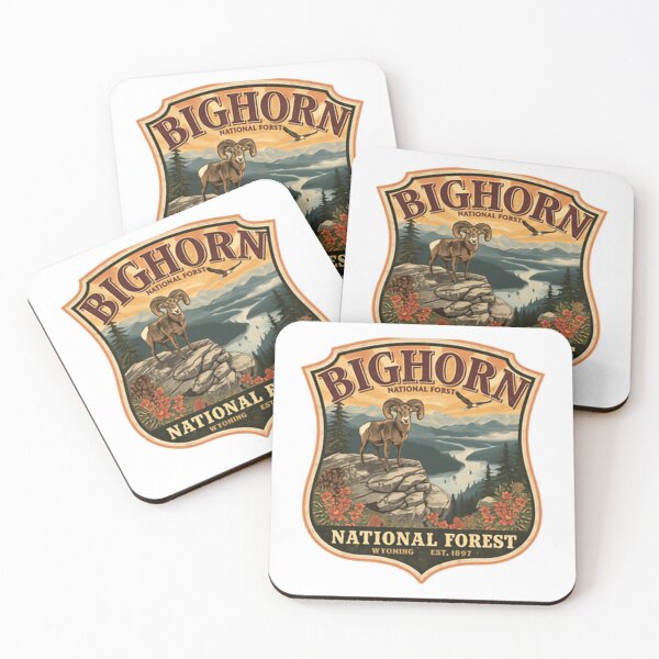Item preview, Bighorn National Forest Wyoming Est 1897 Mountain Ram Wildlife Outdoors Hiker designed and sold by Simsimah26Parks.