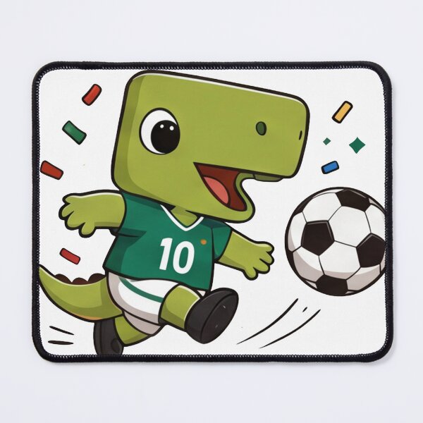 Item preview, Cute Dino Soccer Player designed and sold by merona-design.