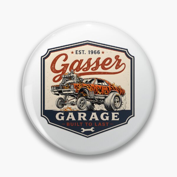 Item preview, Flaming Gasser Garage Hot Rod designed and sold by castillomiami.