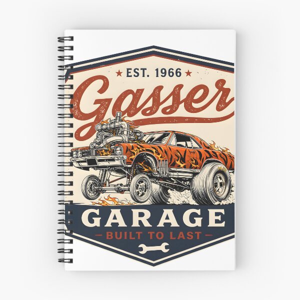 Item preview, Flaming Gasser Garage Hot Rod designed and sold by castillomiami.