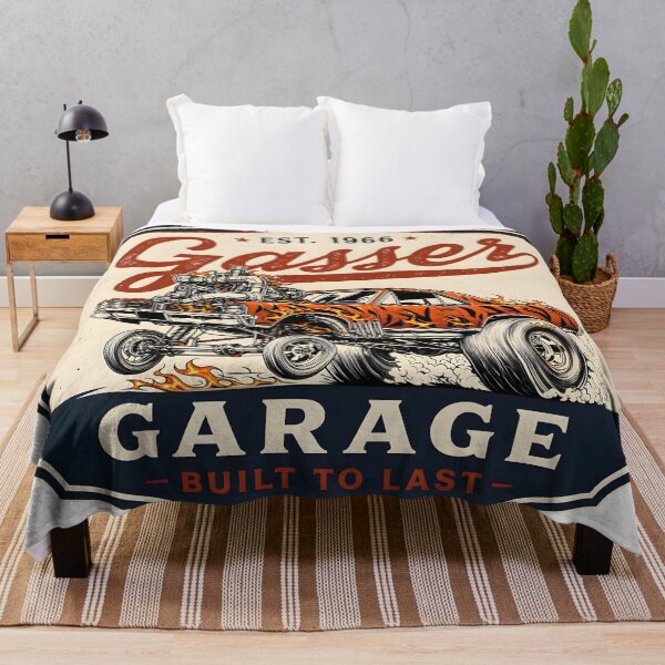 Item preview, Flaming Gasser Garage Hot Rod designed and sold by castillomiami.