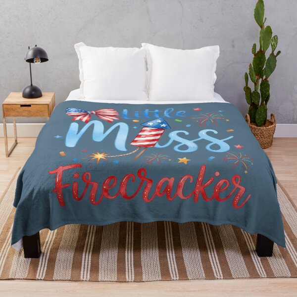 Item preview, Miss Firecracker 4th July America Patriot Toddler Girl Kids designed and sold by miuukiuu.