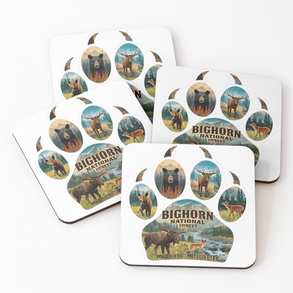 Item preview, Bighorn National Forest Wyoming Wildlife Bear Paw Nature Lover designed and sold by Simsimah26Parks.