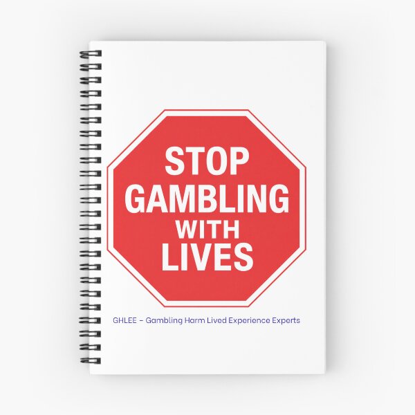 Item preview, GHLEE Stop Gambling with Lives Stopsign designed and sold by GHLEEoz.