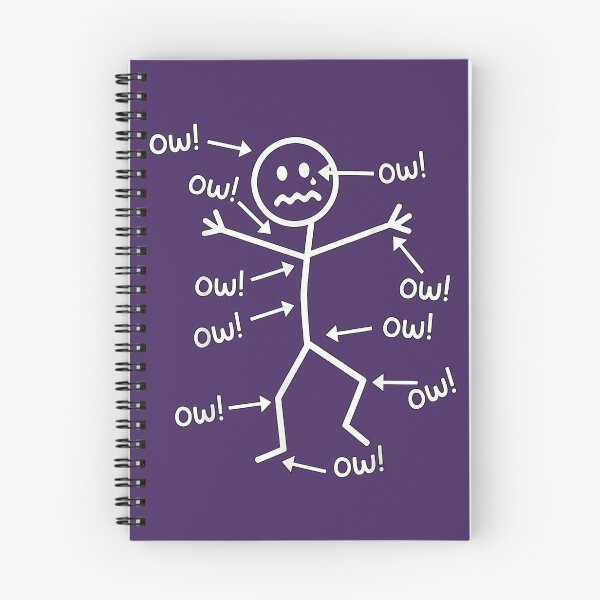 Item preview, Ow Ow Ow Funny Chronic Pain Awareness Comedy Stick Character designed and sold by melodycook.