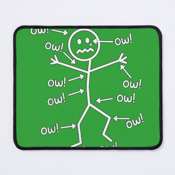 Item preview, Ow Ow Ow Funny Chronic Pain Awareness Comedy Stick Character designed and sold by melodycook.