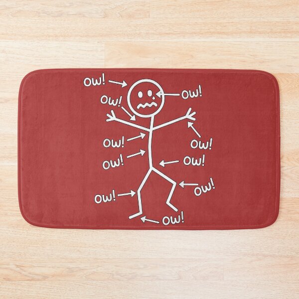 Item preview, Ow Ow Ow Funny Chronic Pain Awareness Comedy Stick Character designed and sold by melodycook.