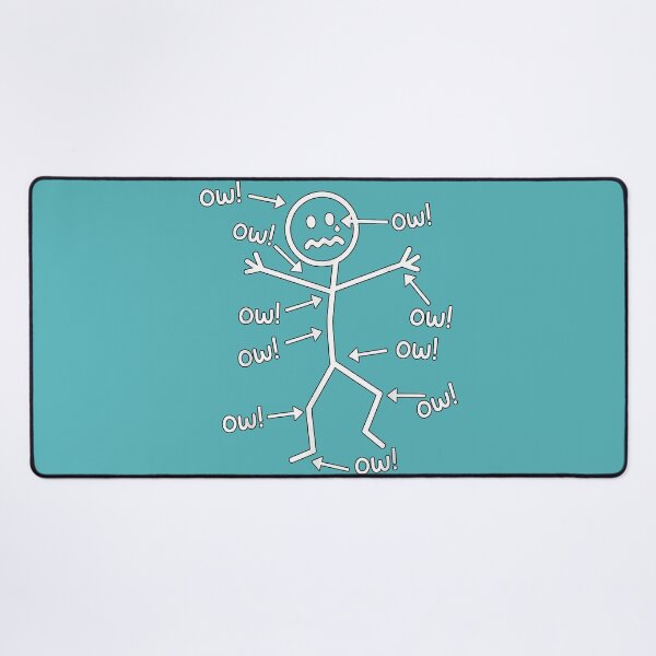 Item preview, Ow Ow Ow Funny Chronic Pain Awareness Comedy Stick Character designed and sold by melodycook.