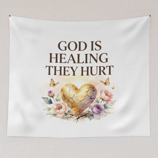 Item preview, God Is Healing They Hurt designed and sold by Fresh Starts.