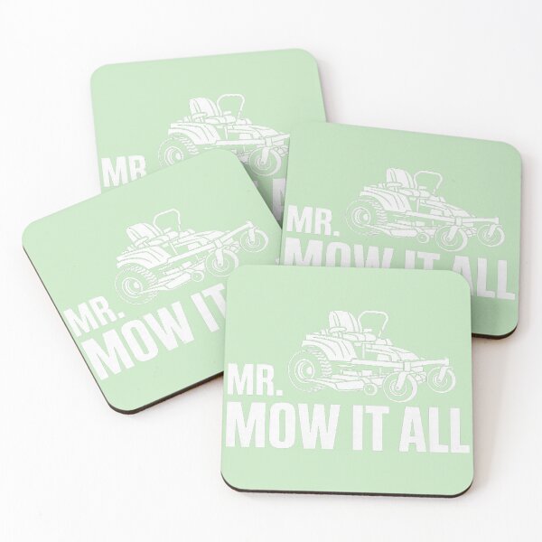 Item preview, Mr. Mow-It-All Funny Lawn Mower Landscaper Gardener Saying designed and sold by miuukiuu.