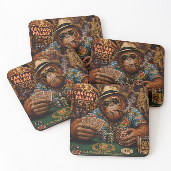 Item preview, Casino Ape Poker Player Las Vegas Art designed and sold by guiborges1980.
