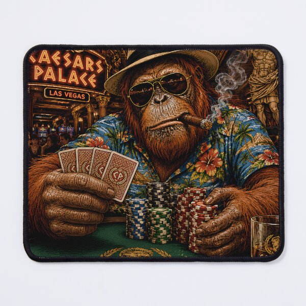 Item preview, Casino Ape Poker Player Las Vegas Art designed and sold by guiborges1980.