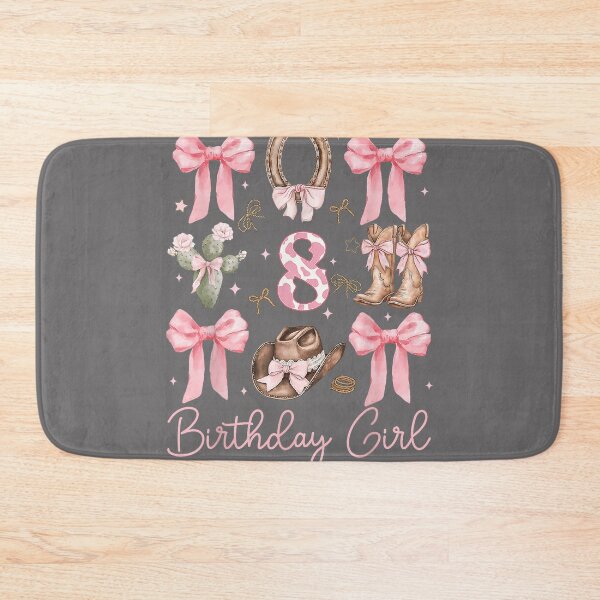 Item preview, 8th Birthday Girl Cowgirl Coquette Bow 8 Year Old Western designed and sold by KristineLi.